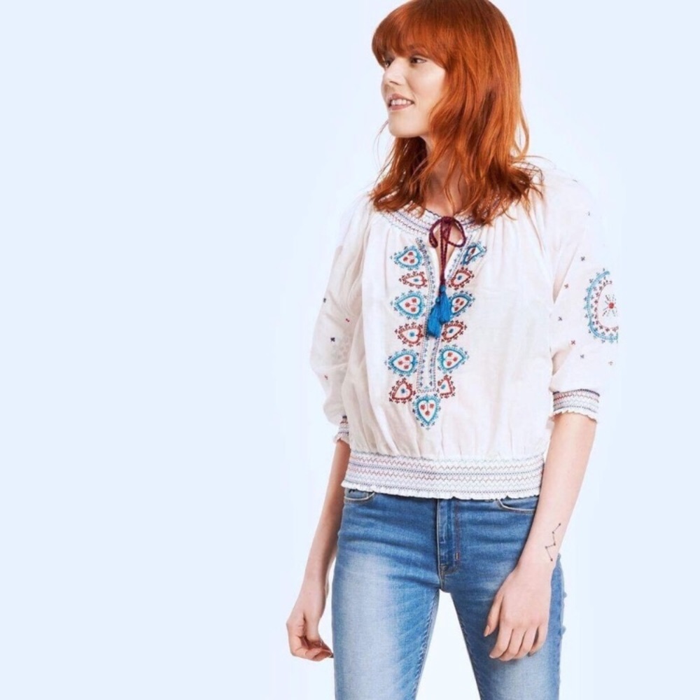 NWT Romeo & Juliet Couture Bohemian Peasant Blouse